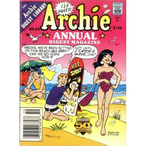 Archie Annual Digest Magazine #59 VF ; Archie Comic Book