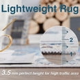 thumbnail image 4 of RUGKING Area Rug 5x7 Living Room Blue Rug Floor Indoor Floral Print Thin Carpet Foldable Retro Accent Rug Non Slip Kitchen Dining Room Bedroom Office, 4 of 7