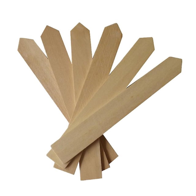 50 etiquetas de madera para plantas de jardín.