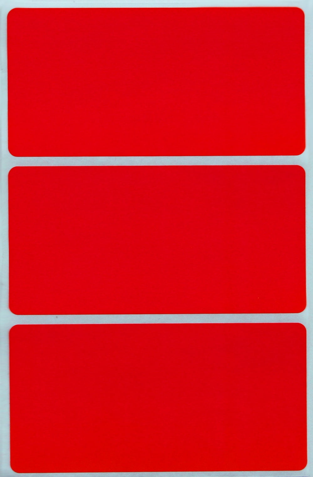 colorful name tag stickers for office 4x2 inch red sticker labels