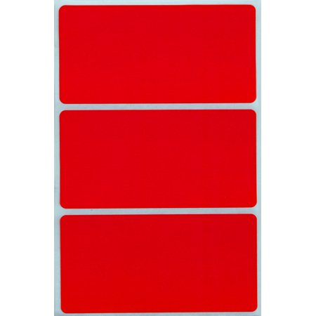 Colorful name tag stickers for Office 4x2 inch Red sticker labels (102 ...