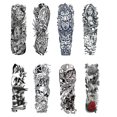 thumbnail image 1 of Pegatinas temporales para tatuajes HUOGUO, 8 hojas, para brazo completo, 1 of 5