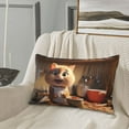 thumbnail image 5 of Daiia Cartoon Cooking Cat Bedding Waterproof Pillow Protector Zippered Queen – Bed Bug Proof Pillow Encasement-14"x20", 5 of 6