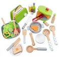 thumbnail image 2 of Wooden Toys Kitchen Pretend Play House Toy Wooden Simulation Toaster Machine Coffee Machine Food Mixer Kids Early Education Gift, 2 of 7