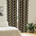 thumbnail image 2 of Ambesonne Fiesta Party Curtains, Sombrero Hat Mexican, Pair of 28"x63", Seal Brown Marigold, 2 of 5