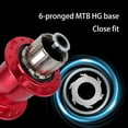 thumbnail image 6 of Osdhezcn High Strength Aluminum Alloy Mountain Bike Hubs 6 Pawl Freehub 32H Spokes Hole Light Weight Hubs Set For Mountain Bikes, 6 of 9