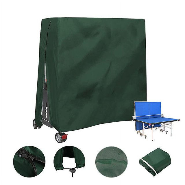 SHSLING Housse de Table de Tennis Housse de Protection Imperméable Coupe-Vent Résistante aux Uv Robuste Résistante aux Déchirures Oxford 165x70x185 cm