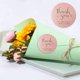 thumbnail image 4 of Pink Thank You Sticker Roll 1 Inch Round Adhesive Label For Wedding, Anniversary And Birthday (1roll/500 Pcs), 4 of 5