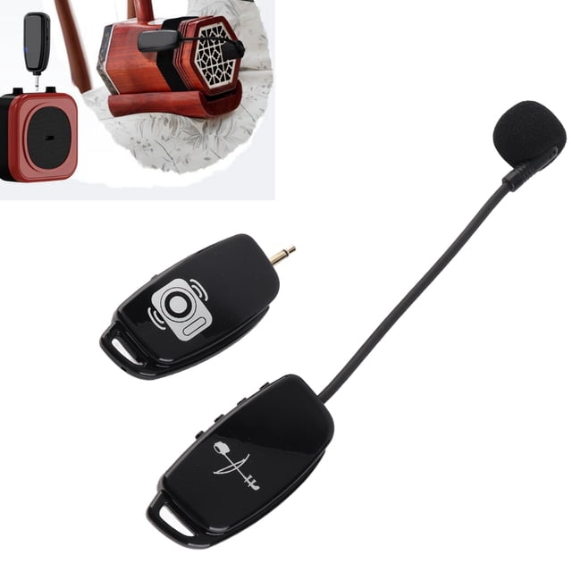 Erhu Micrófono, Plug and Play ContactO Con Micrófono Pickup 2.4G emparejamiento Auticó inalámbrico para la la etapa