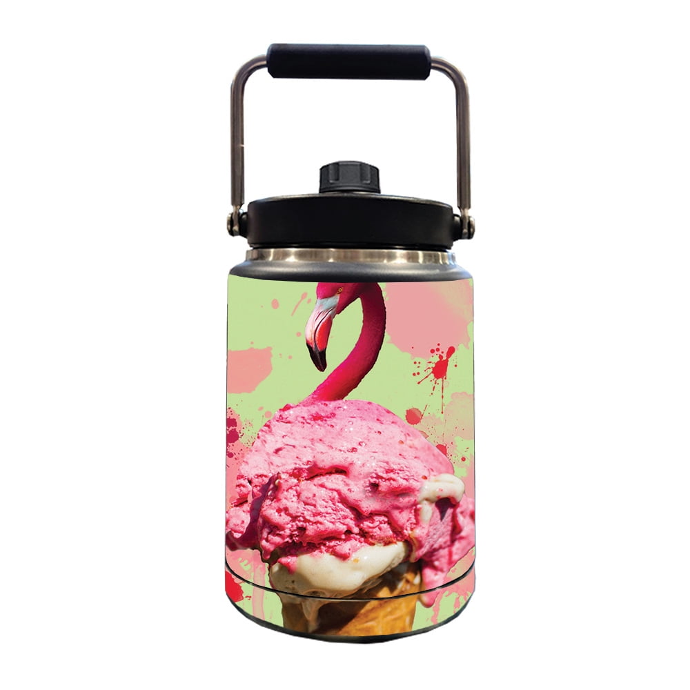 MightySkins Skin Compatible With YETI Half Gallon Jug Flamingo Ice
