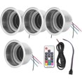 thumbnail image 1 of VEEKI 4 pcs RGB Porte-Gobelets de Boisson, DC 12V RGB LED Porte-Gobelets de Bouteille de Boisson en Acier Inoxydable avec Télécommande pour Voiture de Camion Marine RV Populaire24056823, 1 of 5