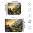 thumbnail image 3 of Kitchen Drying Mat 16x18In Drying Dish Mat Dish Drying Mats Kitchen Countertop Multi-Function Drain Drying Mat Kitchen Table Picturesque Mountain, 3 of 8