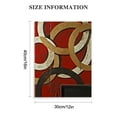 thumbnail image 2 of Creowell   Abstract Geometry Canvas Wall Art Red Circle Painting Prints Burgundy and Brown Pictures Artwork for Home Bedroom Office Decoration 12x16 in, 2 of 5