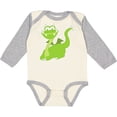 thumbnail image 3 of Inktastic Green Dragon Boys or Girls Long Sleeve Baby Bodysuit, 3 of 5
