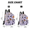thumbnail image 2 of FORMRS Mini Backpack Purse for Women Travel Daypack Casual Shoulder Bag, Purple Halloween Pumpkin, 2 of 7