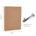 thumbnail image 4 of 6Pcs A5 Refillable Ring Binder,A5 Kraft Paper Binder Tray with 2 Rings to Add Loose Sheets,A5 Kraft Paper Folders, 4 of 7