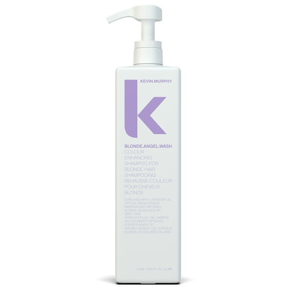 KEVIN.MURPHY BLONDE.ANGEL.WASH - Blonde Shampoo - Purple Shampoo for Blonde & Grey Hair - Colour Enhancement Hair Care - Colour Safe - Paraben & Sulphate Free - 1000 mL / 33.8 fl oz