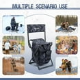 thumbnail image 5 of Backpack Fishing Chair with Cooler Bag, Foldable Camping Stool for Adults up to 350 lbs, Portable Lightweight for Hunting, Hiking, Outdoors, 5 of 6
