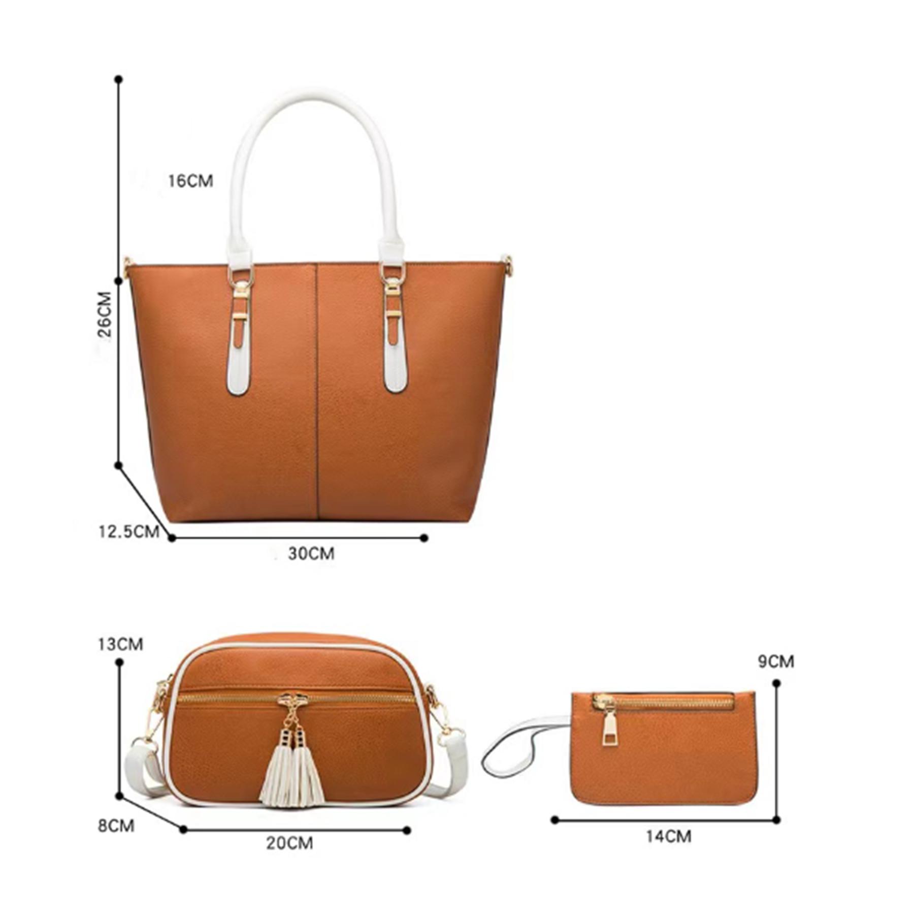 バッグ Meravel Clear multi-use Bag (Brown) バッグ Meravel Clear multi-use Bag (Brown) Clear multi-use Bag