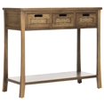 thumbnail image 3 of Safavieh Console en Bois d'Orme d'Automne 3 Tiroirs Marron, 3 of 5