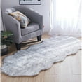 thumbnail image 2 of Faux Sheepskin Area Rug 2.6' x 6' - White, 2 of 5