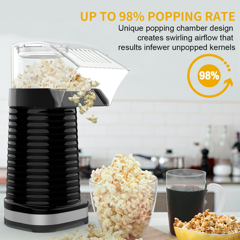SLENPET Hot Air Popcorn Machine, 1200W Electric Popcorn Maker, ETL