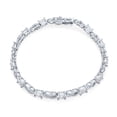 thumbnail image 2 of Bling Jewelry Womens Infinity CZ Tennis Bracelet 9 CTW Clear Oval CZ Milgrain Romantic Bracelet, 2 of 5