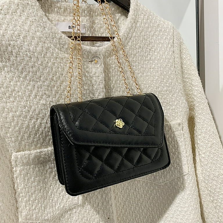 Women s Fashion Crossbody Bags Lightweight Chain Strap Quilted