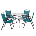 thumbnail image 2 of Mainstays Albany Lane 5pc Dining Set, Teal, Outdoor Living, 2 of 8