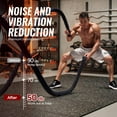 thumbnail image 4 of .;; Thick Sq Ft Rubber Top Exercise Equipment Mats High Density EVA Foam Mats with Rubber Top Interlocking Gym Flooring for Home Gym Protective Workout Mat /G, 4 of 9
