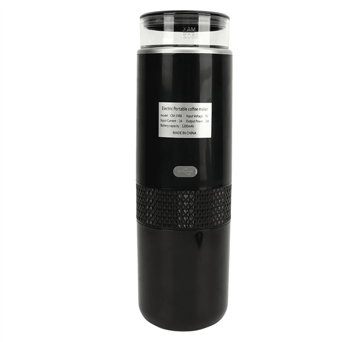 Coffeemaker Portable Coffee Maker Type C Rechargeable 2 in 1 Design 1200mAh Battery One Button for Hiking