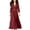 Wine, variant on Guieoi Womens Dresses Plus Size Summer Casual Commuter & Vacation Long Sleeve Button-Down Collar Waist-Cinched Belted Shirt Maxi Dress Red XXL