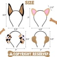 thumbnail image 3 of CiyvoLyeen Set de 15 diademas con orejas de cachorro para fiesta, 3 of 6