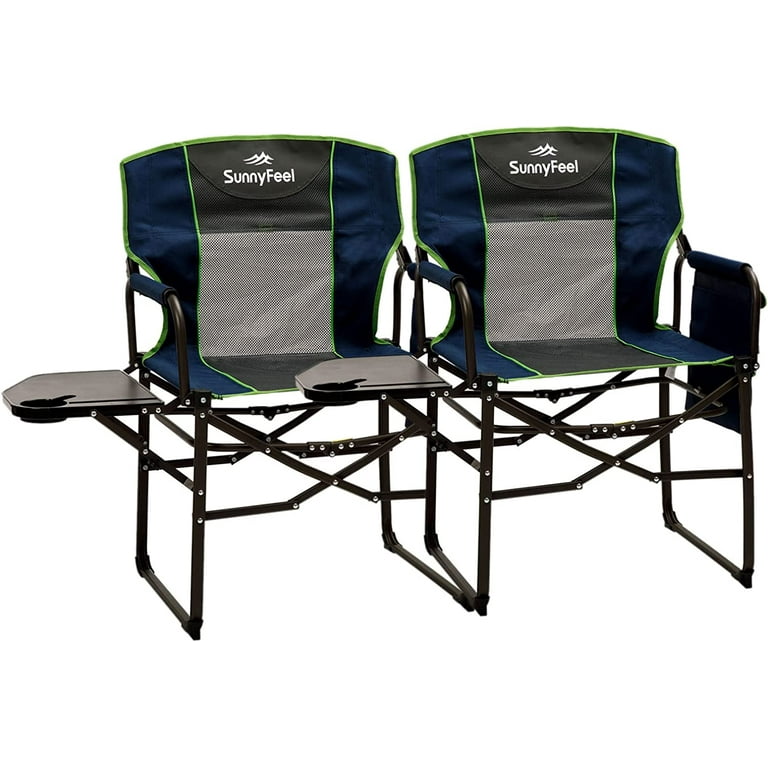 Camping Directors Chair Heavy Duty Oversized Portable Folding