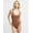 Bronzed Chestnut, variant on M Smoothing Seamless Bodysuit  Lightweight built in Bra Flattering Scoop Neckline