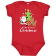 thumbnail image 3 of Inktastic Baby's 1st Christmas with Santa Reindeer and Tree Boys or Girls Baby Bodysuit, 3 of 5