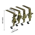 thumbnail image 3 of Christmas Stocking Holders for Mantle Set of 4, Weighted Stocking Hangers for Mantel Fireplace, Stocking Hooks for Xmas Decoration(Bronze), 3 of 5