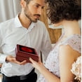 thumbnail image 3 of 3dRose, Red Kissing Lips Black Background Kiss Kiss Kiss, Jewelry Box 5.5x5.5 inch with 4 inch tile, 3 of 8