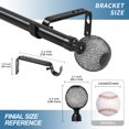 thumbnail image 3 of Urbanest 1" Columbia Adjustable Curtain Rod, 48"-84", Black, 3 of 6