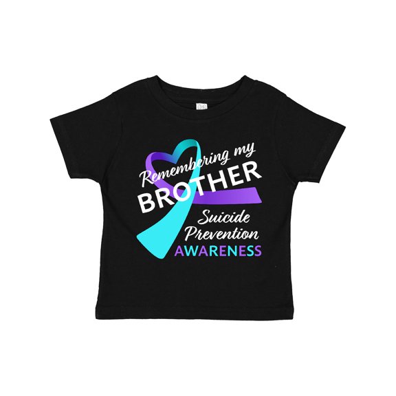 Inktastic Remembering my Brother- suicide prevention awareness Boys or Girls Toddler T-Shirt