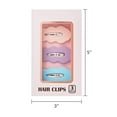 Pastel Scalloped Hair Snap Clips, 3 Count