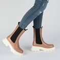 thumbnail image 3 of Journee Womens Vista Pull On Block Heel Booties, 3 of 9