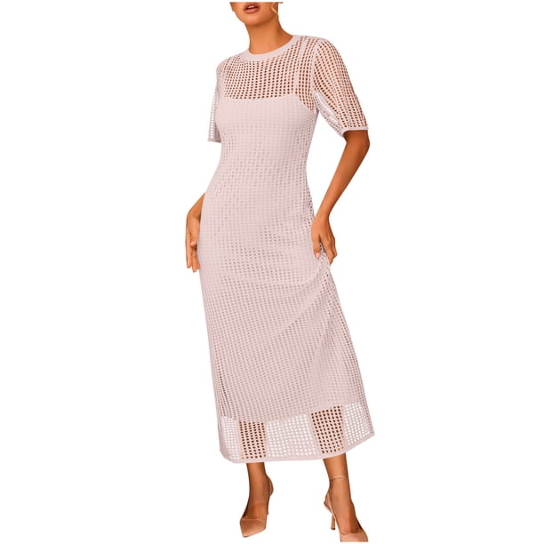 sheer plus size dresses Maweii Elegant Sexy Jacquard Dress Fall This dress embodies the confidence and fashion Xpluswear Plus Size Formal Sheer