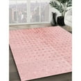 thumbnail image 3 of Ahgly Company Machine Washable Indoor Rectangle Transitional Pink Bubble Gum Pink Area Rugs, 2' x 4', 3 of 7