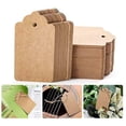 thumbnail image 3 of 300pcs wavy kraft paper flower head hangtag Christmas wedding party kraft paper gift hang tag 5*3cm, 3 of 5