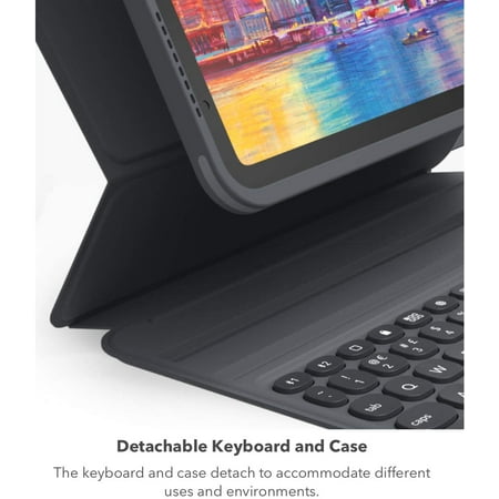 ZAGG - Pro Keys Wireless Keyboard & Detachable Case for Apple iPad Pro 11" (1st, 2nd, 3rd, and 4th gen, iPad Air 6th gen, 11") - Black