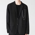 thumbnail image 7 of SmartBy Men Brooch Long Chain High-end Fine Workmanship Hollow Out Rhinestone Decor Match Clothes Luxury Polished Coat Collar Pin Men Clothes Accessories, 7 of 7