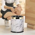 thumbnail image 3 of Bote De Basura, Patrón Cubos De Basura De 10l Cubos De Basura Cubos De Basura Sala De Estar Baño Cocina Basurero, 3 of 5