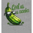 thumbnail image 4 of Cool As A Cucumber Humor Youth Heather Gray Jogger Pants-Medium, 4 of 4