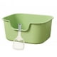 thumbnail image 4 of Bandeja de arena abierta para gatos, contenedor para gatos, inodoro para gatitos a prueba de salpicaduras. Verde, 4 of 9
